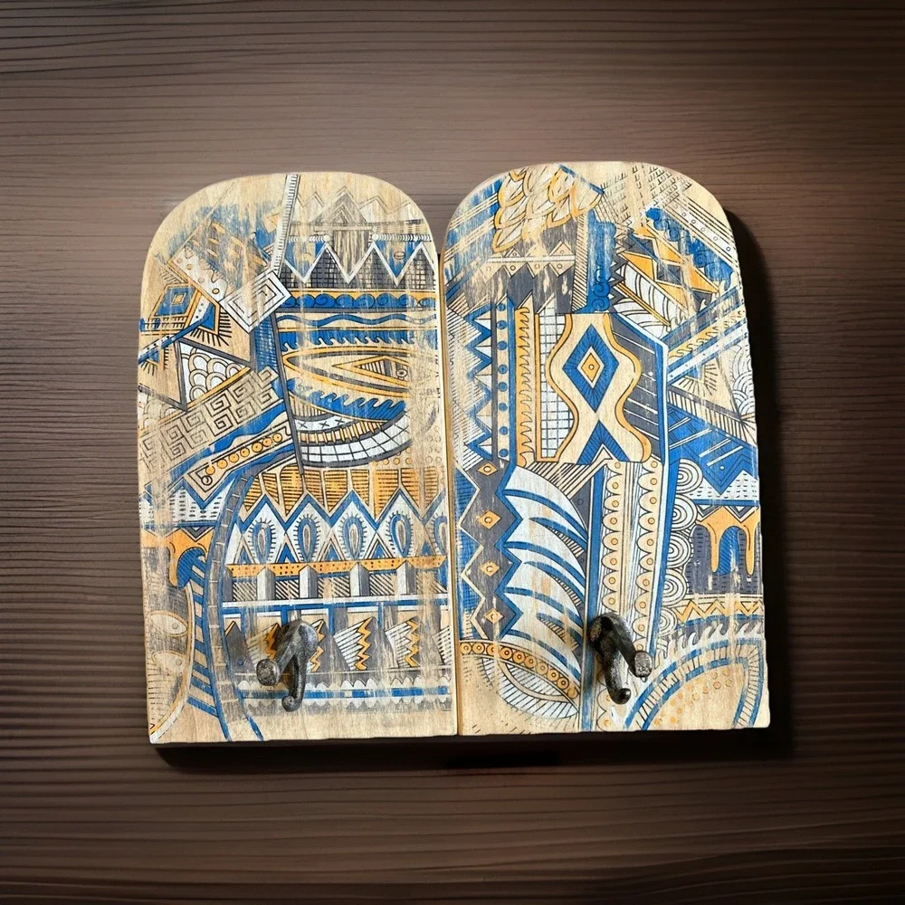 Pottery Barn Teen Wall Mounted SKATEBOARD HOOKS Decor‎ Skater Art Zio Ziegler